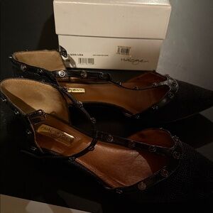 Halogen Black Studded Heels